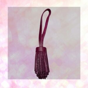 🦄 Portland Leather Pom Tassel in Orchid!